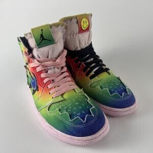 Nike Air Jordan 1 Retro High OG Shoes Mens Size 9 J Balvin Multicolor DC3481-900